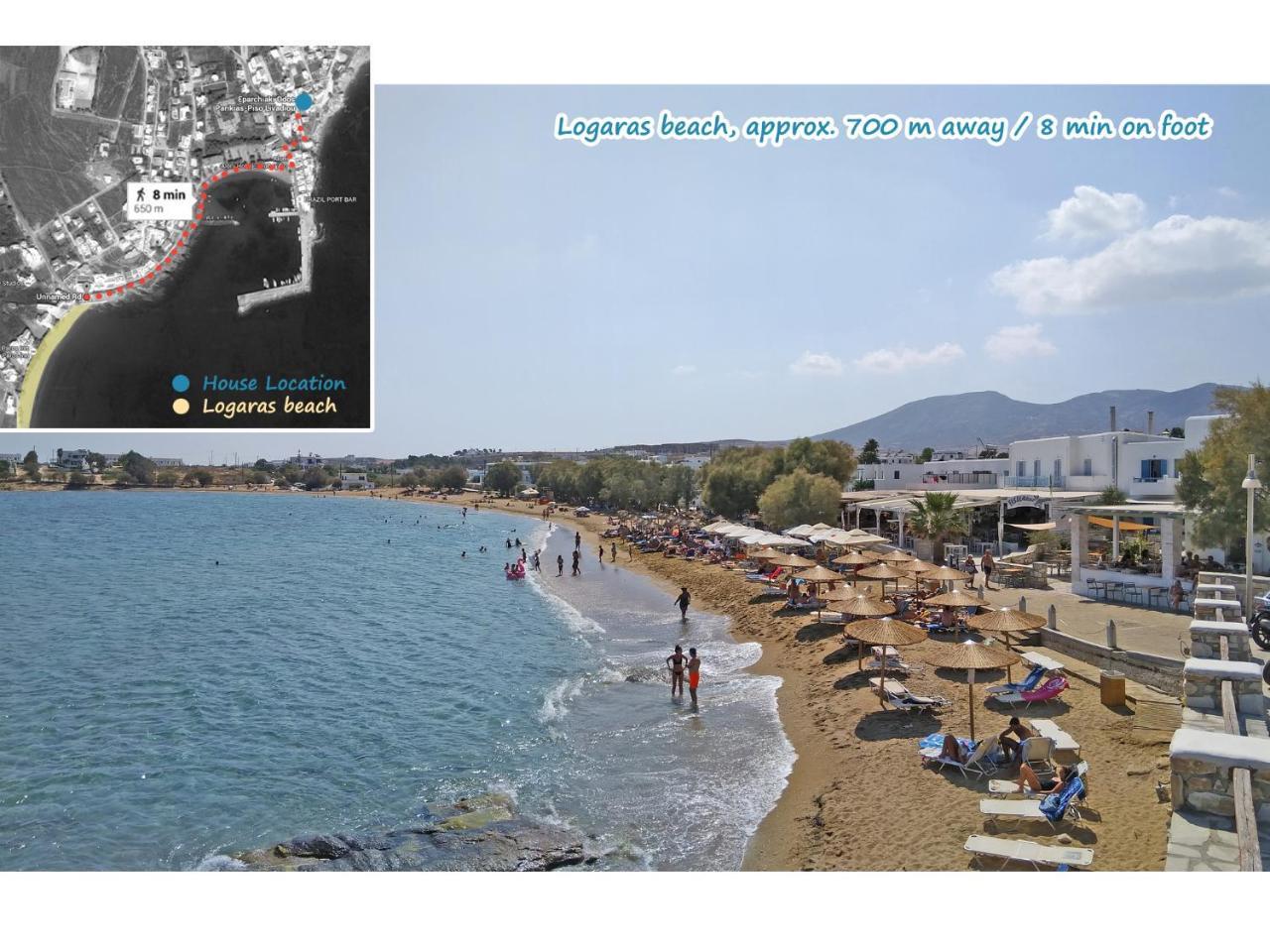 Villa Danae - Seaside Villa With Pool & Hot Tub Piso Livadi Exterior foto